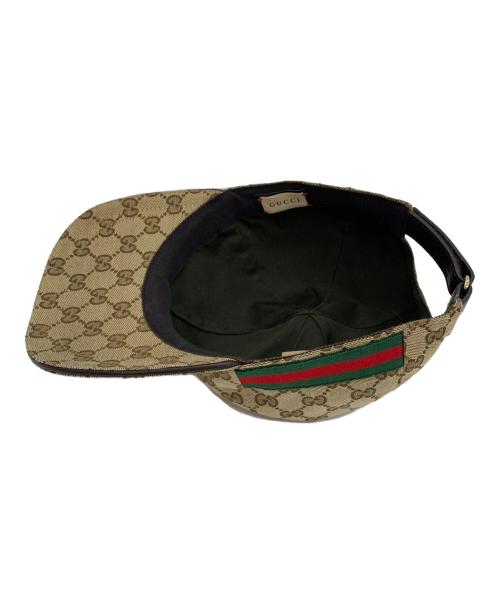 GUCCI（グッチ）GUCCI (グッチ) GGキャンバスベースボールキャップ ベージュの古着・服飾アイテム