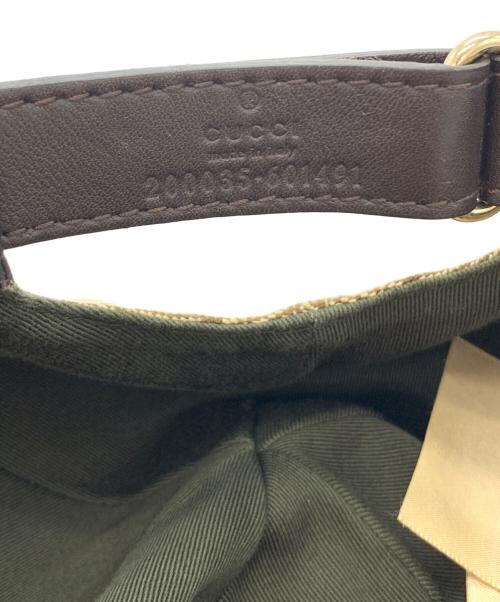 GUCCI（グッチ）GUCCI (グッチ) GGキャンバスベースボールキャップ ベージュの古着・服飾アイテム