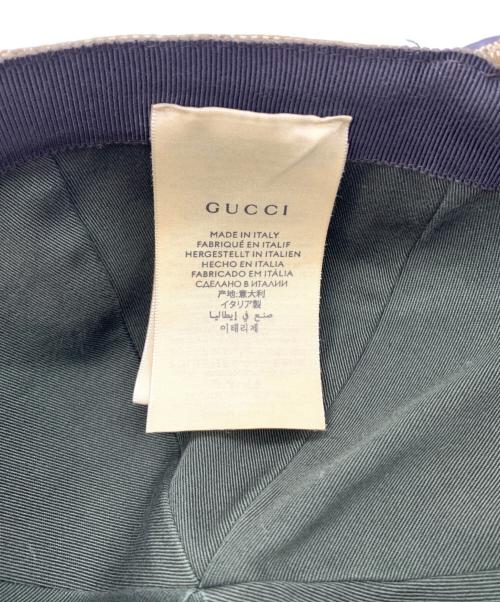 GUCCI（グッチ）GUCCI (グッチ) GGキャンバスベースボールキャップ ベージュの古着・服飾アイテム