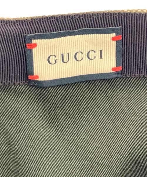GUCCI（グッチ）GUCCI (グッチ) GGキャンバスベースボールキャップ ベージュの古着・服飾アイテム