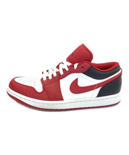 NIKE（ナイキ）NIKE (ナイキ) AIR JORDAN 1 LOW レッド×ホワイト サイズ:26.5の古着・服飾アイテム