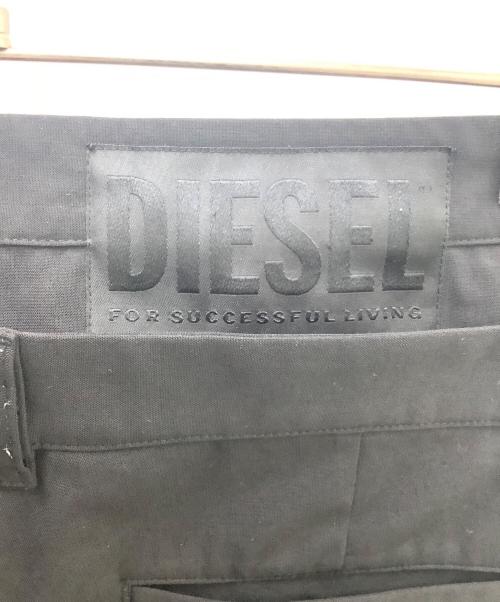 DIESEL（ディーゼル）DIESEL (ディーゼル) サイドラインパンツ ブラック サイズ:81cm (W32)の古着・服飾アイテム
