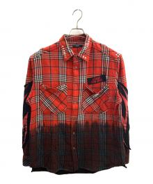 DIESEL（ディーゼル）の古着「チェックシャツ」｜レッド×ブラック