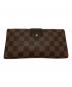 LOUIS VUITTON (ルイ ヴィトン) 長財布//ダミエポルトフォイユ・システィナ ブラウン：9000円