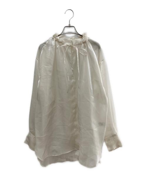 AEWEN MATOPH（イウエン マトフ）AEWEN MATOPH (イウエン マトフ) オーガンジー ドローストリングブラウス ホワイト サイズ:FREEの古着・服飾アイテム