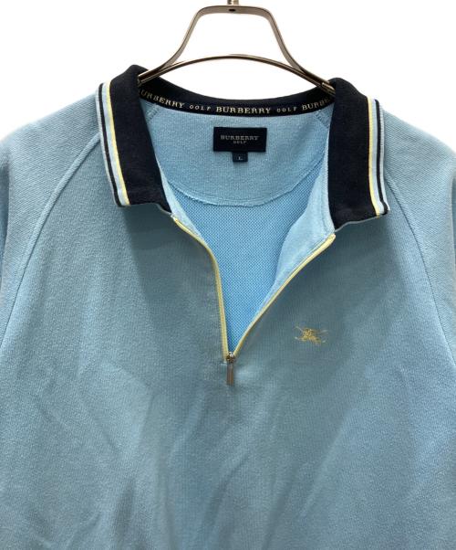 BURBERRY GOLF（バーバリーゴルフ）BURBERRY GOLF (バーバリーゴルフ) ゴルフウェア(トップス) ブルー サイズ:Lの古着・服飾アイテム