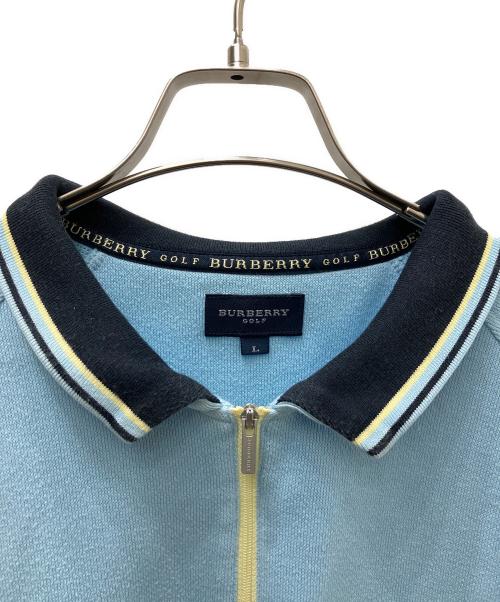 BURBERRY GOLF（バーバリーゴルフ）BURBERRY GOLF (バーバリーゴルフ) ゴルフウェア(トップス) ブルー サイズ:Lの古着・服飾アイテム