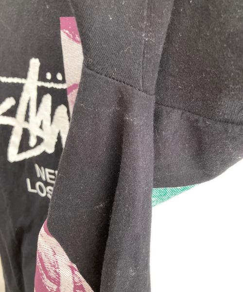 stussy（ステューシー）stussy (ステューシー) ワールドツアープリントカットソー ブラック サイズ:Ｍの古着・服飾アイテム