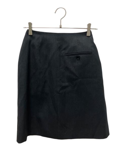 LE CIEL BLEU（ルシェルブルー）LE CIEL BLEU (ルシェルブルー) ラップスカート グレー サイズ:Ｓ 未使用品の古着・服飾アイテム