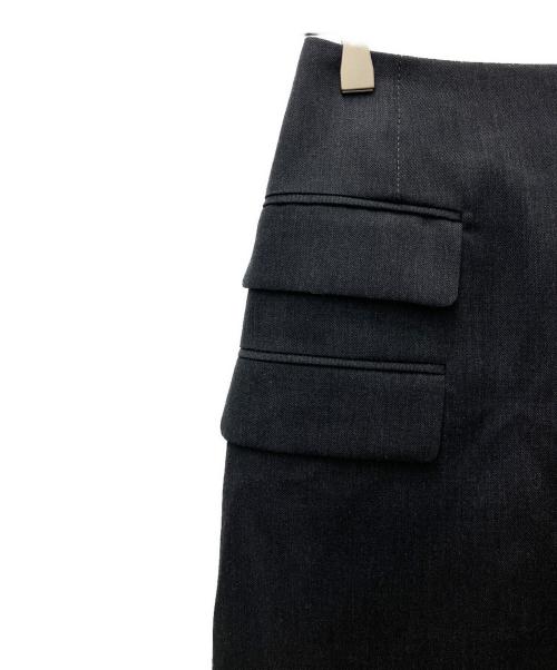 LE CIEL BLEU（ルシェルブルー）LE CIEL BLEU (ルシェルブルー) ラップスカート グレー サイズ:Ｓ 未使用品の古着・服飾アイテム