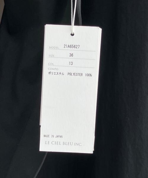 LE CIEL BLEU（ルシェルブルー）LE CIEL BLEU (ルシェルブルー) Crossing Shirt Dress ブラック サイズ:Ｓの古着・服飾アイテム