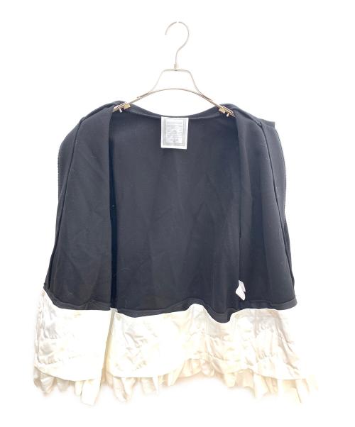 BEARDSLEY（ビアズリー）BEARDSLEY (ビアズリー) ブルゾン ホワイト×ブラック サイズ:FREEの古着・服飾アイテム