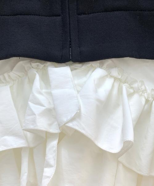 BEARDSLEY（ビアズリー）BEARDSLEY (ビアズリー) ブルゾン ホワイト×ブラック サイズ:FREEの古着・服飾アイテム