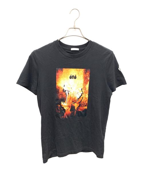 MONCLER（モンクレール）MONCLER (モンクレール) 半袖カットソー ブラック サイズ:Mの古着・服飾アイテム