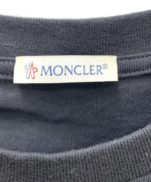 MONCLER（モンクレール）MONCLER (モンクレール) 半袖カットソー ブラック サイズ:Mの古着・服飾アイテム