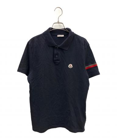 中古・古着通販】MONCLER (モンクレール) ポロシャツ ネイビー サイズ