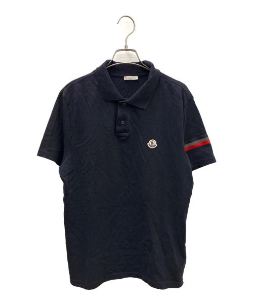 MONCLER（モンクレール）MONCLER (モンクレール) ポロシャツ ネイビー サイズ:Ｍの古着・服飾アイテム