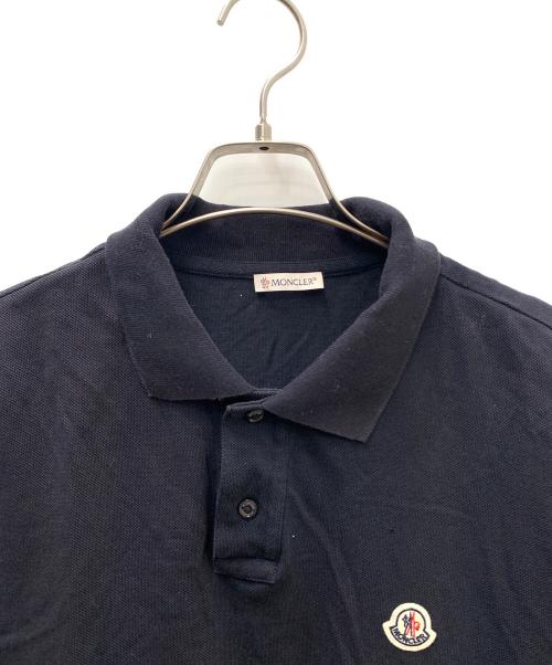 MONCLER（モンクレール）MONCLER (モンクレール) ポロシャツ ネイビー サイズ:Ｍの古着・服飾アイテム