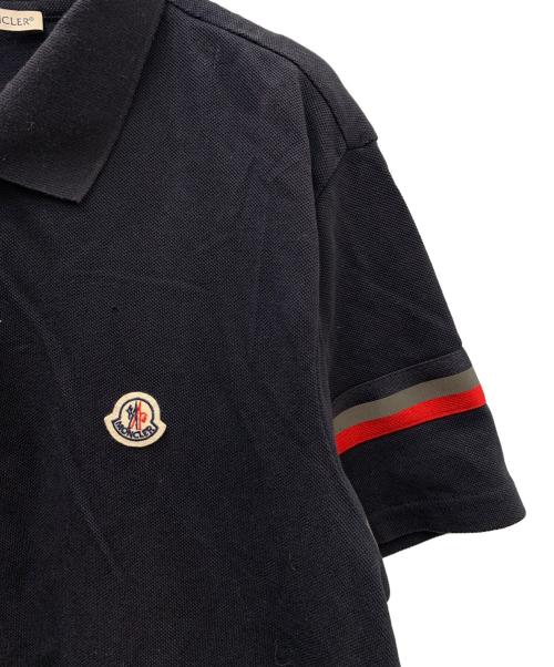 MONCLER（モンクレール）MONCLER (モンクレール) ポロシャツ ネイビー サイズ:Ｍの古着・服飾アイテム