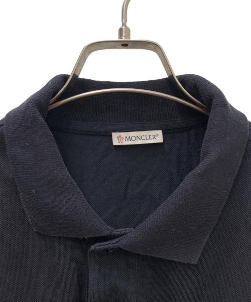 MONCLER（モンクレール）MONCLER (モンクレール) ポロシャツ ネイビー サイズ:Ｍの古着・服飾アイテム
