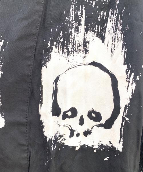 SASQUATCHfabrix.（サスクワッチファブリックス）SASQUATCHfabrix. (サスクワッチファブリックス) 丸岡和吾 (マルオカカズミチ) 半袖シャツ ブラック×ホワイト サイズ:XLの古着・服飾アイテム