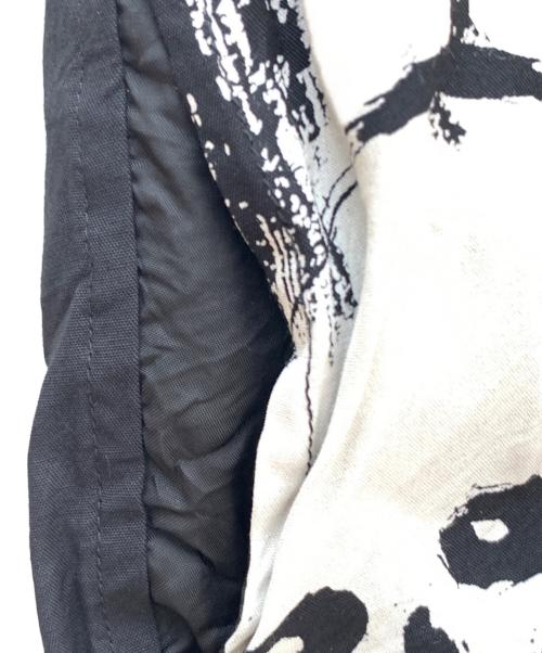 SASQUATCHfabrix.（サスクワッチファブリックス）SASQUATCHfabrix. (サスクワッチファブリックス) 丸岡和吾 (マルオカカズミチ) 半袖シャツ ブラック×ホワイト サイズ:XLの古着・服飾アイテム