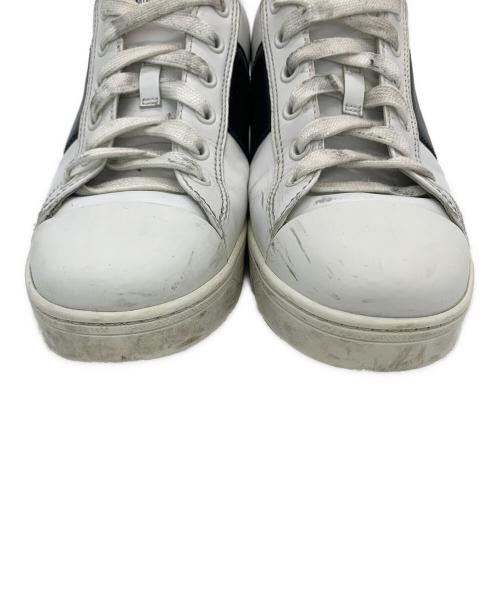 PRADA（プラダ）PRADA (プラダ) レザースニーカー ホワイト サイズ:36の古着・服飾アイテム