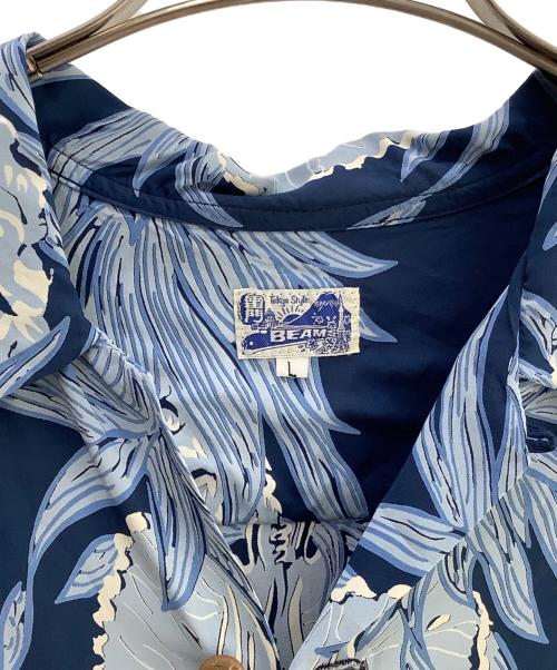 BEAMS（ビームス）BEAMS (ビームス) アロハシャツ Takuta Style ブルー サイズ:Lの古着・服飾アイテム