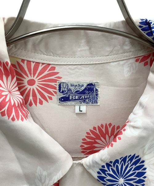 BEAMS（ビームス）BEAMS (ビームス) アロハシャツ Takuta Style ライトピンク サイズ:Lの古着・服飾アイテム