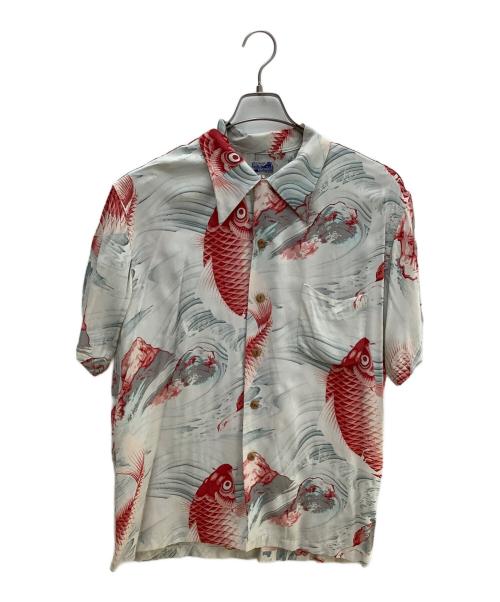 BEAMS（ビームス）BEAMS (ビームス) アロハシャツ Takuta Style アイボリー×レッド サイズ:Lの古着・服飾アイテム