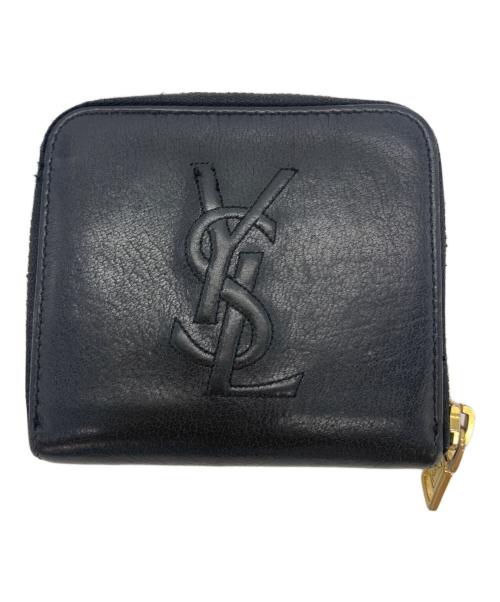 Yves Saint Laurent（イヴサンローラン）Yves Saint Laurent (イヴサンローラン) コンパクトウォレット ブラックの古着・服飾アイテム