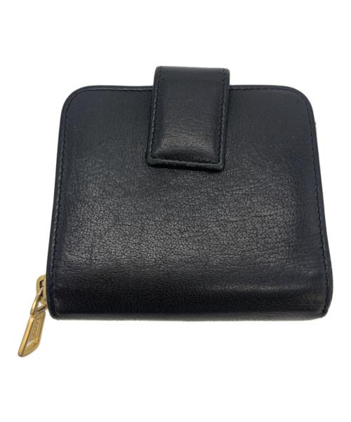 Yves Saint Laurent（イヴサンローラン）Yves Saint Laurent (イヴサンローラン) コンパクトウォレット ブラックの古着・服飾アイテム