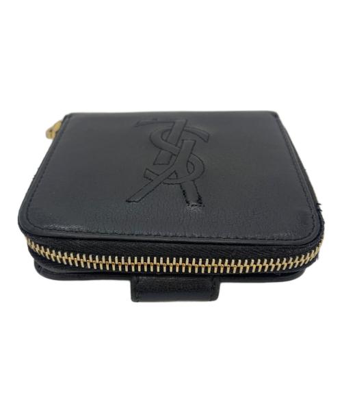 Yves Saint Laurent（イヴサンローラン）Yves Saint Laurent (イヴサンローラン) コンパクトウォレット ブラックの古着・服飾アイテム
