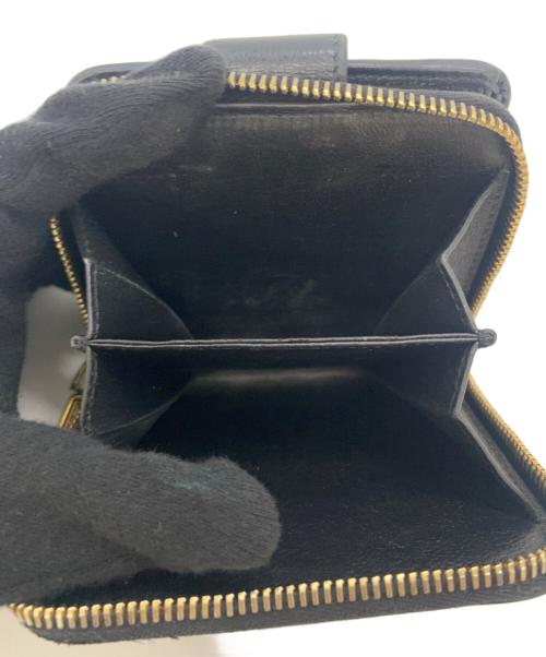 Yves Saint Laurent（イヴサンローラン）Yves Saint Laurent (イヴサンローラン) コンパクトウォレット ブラックの古着・服飾アイテム