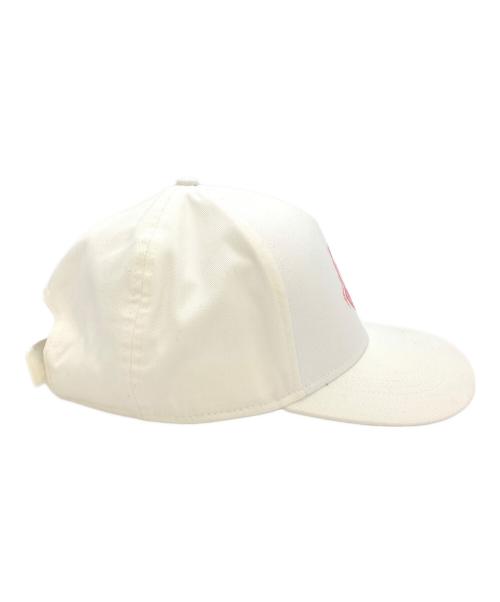 MONCLER（モンクレール）MONCLER (モンクレール) ロゴプリント ベースボールキャップ ホワイトの古着・服飾アイテム