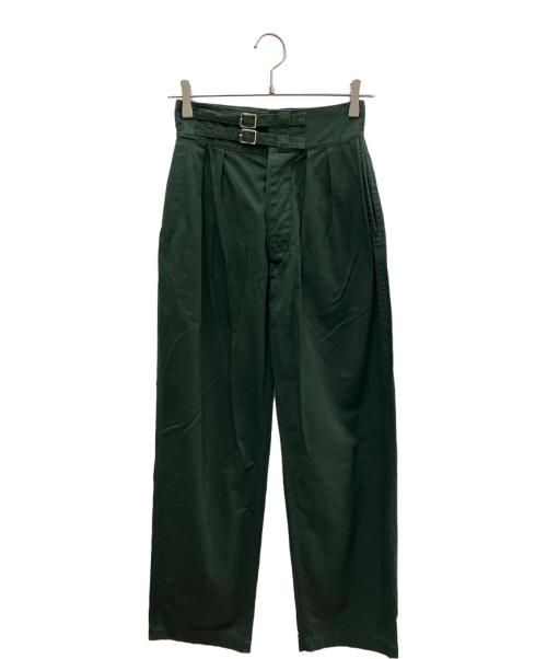 leno（リノ）leno (リノ) テーパードパンツ グリーン サイズ:Ｓの古着・服飾アイテム