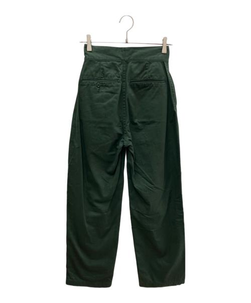 leno（リノ）leno (リノ) テーパードパンツ グリーン サイズ:Ｓの古着・服飾アイテム