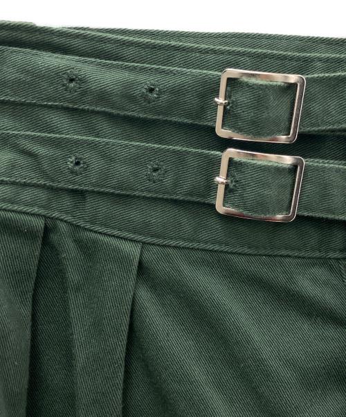leno（リノ）leno (リノ) テーパードパンツ グリーン サイズ:Ｓの古着・服飾アイテム