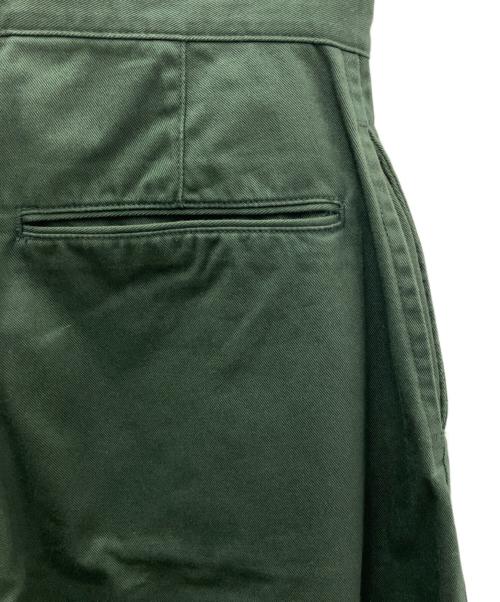 leno（リノ）leno (リノ) テーパードパンツ グリーン サイズ:Ｓの古着・服飾アイテム