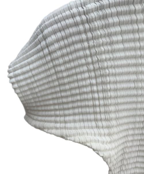 PLEATS PLEASE ISSEY MIYAKE（プリーツプリーズ イッセイミヤケ）PLEATS PLEASE ISSEY MIYAKE (プリーツプリーズ イッセイミヤケ) ハイネックカットソー ホワイト サイズ:Mの古着・服飾アイテム