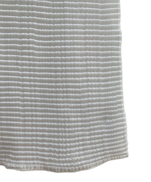 PLEATS PLEASE ISSEY MIYAKE（プリーツプリーズ イッセイミヤケ）PLEATS PLEASE ISSEY MIYAKE (プリーツプリーズ イッセイミヤケ) ハイネックカットソー ホワイト サイズ:Mの古着・服飾アイテム