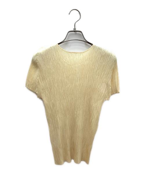 PLEATS PLEASE ISSEY MIYAKE（プリーツプリーズ イッセイミヤケ）PLEATS PLEASE ISSEY MIYAKE (プリーツプリーズ イッセイミヤケ) 半袖カットソー ベージュ サイズ:XLの古着・服飾アイテム