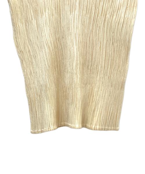 PLEATS PLEASE ISSEY MIYAKE（プリーツプリーズ イッセイミヤケ）PLEATS PLEASE ISSEY MIYAKE (プリーツプリーズ イッセイミヤケ) 半袖カットソー ベージュ サイズ:XLの古着・服飾アイテム