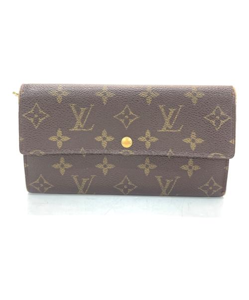 LOUIS VUITTON（ルイ ヴィトン）LOUIS VUITTON (ルイ ヴィトン) ポシェット・ポルトモネ クレディ ブラウンの古着・服飾アイテム