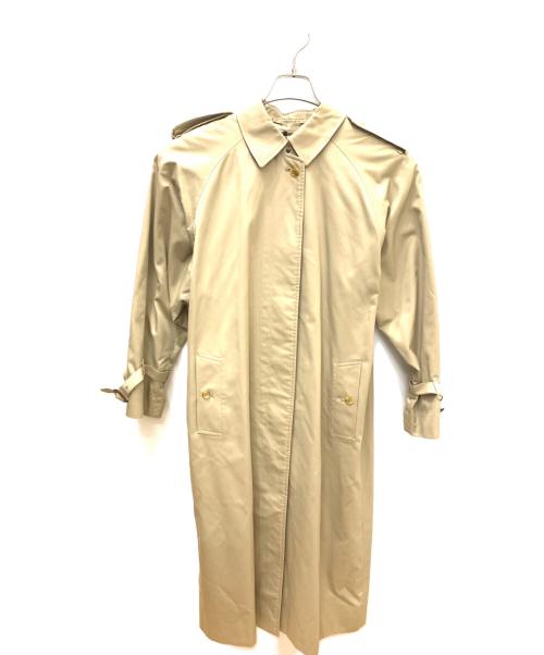 BURBERRY（バーバリー）BURBERRY (バーバリー) ロング比翼コート ベージュ サイズ:サイズ不明の古着・服飾アイテム