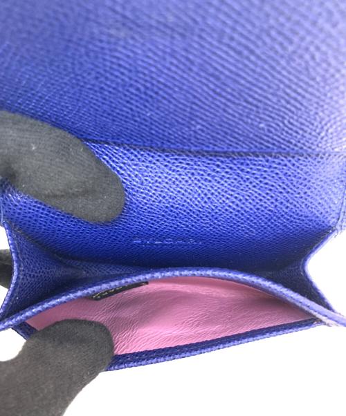 BVLGARI（ブルガリ）BVLGARI (ブルガリ) ロゴクリップカードケース ブルーの古着・服飾アイテム