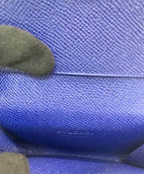 BVLGARI（ブルガリ）BVLGARI (ブルガリ) ロゴクリップカードケース ブルーの古着・服飾アイテム