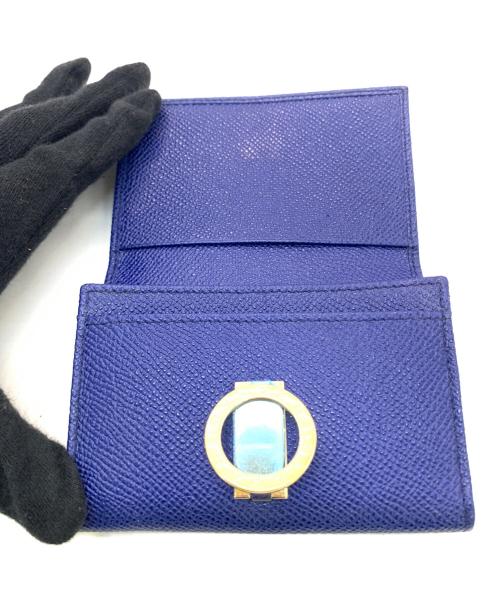 BVLGARI（ブルガリ）BVLGARI (ブルガリ) ロゴクリップカードケース ブルーの古着・服飾アイテム