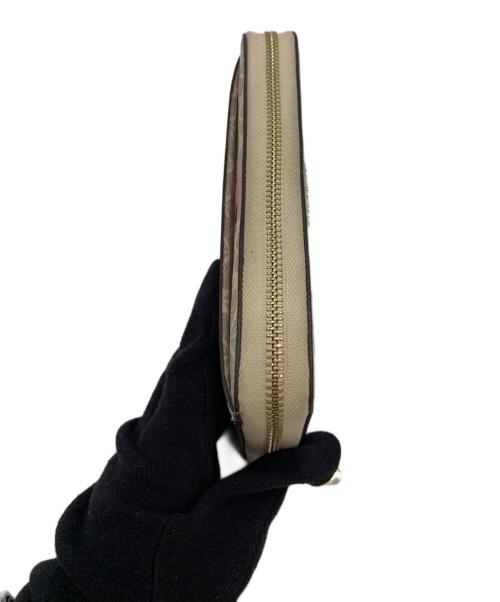 Kate Spade（ケイトスペード）Kate Spade (ケイトスペード) ラウンドファスナー長財布 ベージュピンクの古着・服飾アイテム