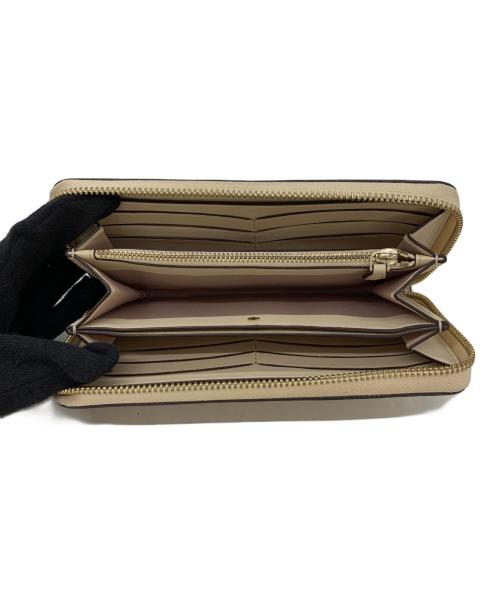 Kate Spade（ケイトスペード）Kate Spade (ケイトスペード) ラウンドファスナー長財布 ベージュピンクの古着・服飾アイテム